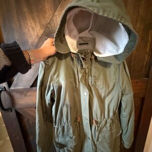 GAP Green Utility Jacket with Hood
